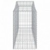 50 db íves horganyzott vas gabion kosár 200x50x80|100 cm