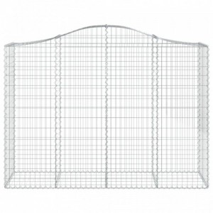 7 db íves horganyzott vas gabion kosár 200x50x140|160 cm