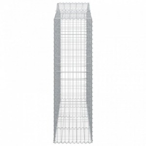 10 db íves horganyzott vas gabion kosár 200x50x160|180 cm