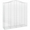 4 db íves horganyzott vas gabion kosár 200x50x200|220 cm