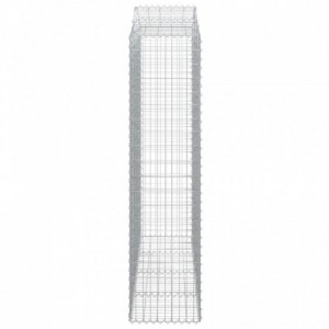 4 db íves horganyzott vas gabion kosár 200x50x200|220 cm