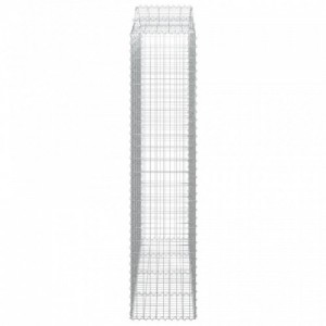 4 db íves horganyzott vas gabion kosár 200x50x220|240 cm