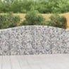 10 db íves horganyzott vas gabion kosár 400x30x100|120 cm