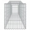 5 db íves horganyzott vas gabion kosár 400x50x60|80 cm