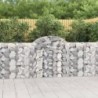 2 db íves horganyzott vas gabion kosár 200x30x100|120 cm