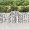 8 db íves horganyzott vas gabion kosár 200x30x100|120 cm