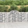 9 db íves horganyzott vas gabion kosár 200x30x100|120 cm