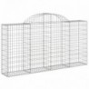 18 db íves horganyzott vas gabion kosár 200x30x100|120 cm