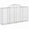 25 db íves horganyzott vas gabion kosár 200x30x100|120 cm