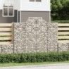 2 db íves horganyzott vas gabion kosár 200x30x160|180 cm