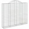 3 db íves horganyzott vas gabion kosár 200x30x160|180 cm