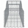 3 db íves horganyzott vas gabion kosár 200x50x40|60 cm