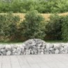 4 db íves horganyzott vas gabion kosár 200x50x40|60 cm