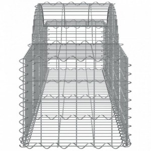 5 db íves horganyzott vas gabion kosár 200x50x40|60 cm