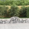 11 db íves horganyzott vas gabion kosár 200x50x40|60 cm