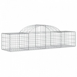 11 db íves horganyzott vas gabion kosár 200x50x40|60 cm