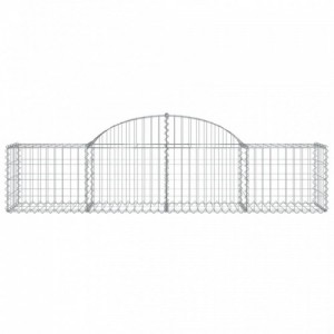 13 db íves horganyzott vas gabion kosár 200x50x40|60 cm