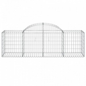 25 db íves horganyzott vas gabion kosár 200x50x60|80 cm