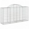 5 db íves horganyzott vas gabion kosár 200 x 50 x 100|120 cm