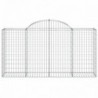 40 db íves horganyzott vas gabion kosár 200x50x100|120 cm