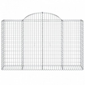 20 db íves horganyzott vas gabion kosár 200x50x120|140 cm