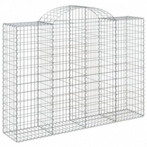 18 db íves horganyzott vas gabion kosár 200x50x140|160 cm