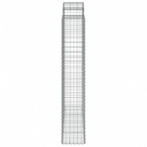 2 db íves horganyzott vas gabion kosár 200x50x220|240 cm