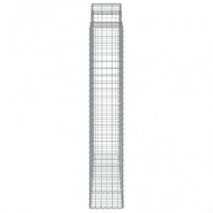 4 db íves horganyzott vas gabion kosár 200x50x220|240 cm