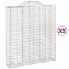 5 db íves horganyzott vas gabion kosár 200x50x220|240 cm