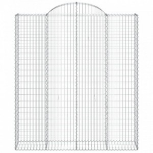 5 db íves horganyzott vas gabion kosár 200x50x220|240 cm