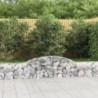 4 db íves horganyzott vas gabion kosár 300x30x40|60 cm