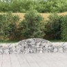 5 db íves horganyzott vas gabion kosár 300x30x40|60 cm