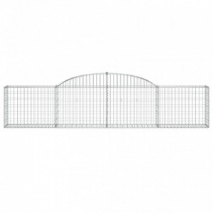 13 db íves horganyzott vas gabion kosár 300x30x60|80 cm