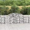 11 db íves horganyzott vas gabion kosár 300x30x80|100 cm