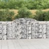 3 db íves horganyzott vas gabion kosár 300 x 30 x 100|120 cm