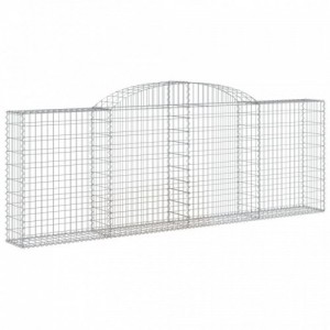 3 db íves horganyzott vas gabion kosár 300 x 30 x 100|120 cm