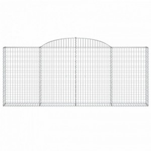 12 db íves horganyzott vas gabion kosár 300x30x120|140 cm