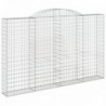 2 db íves horganyzott vas gabion kosár 300x30x180|200 cm