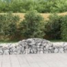 9 db íves horganyzott vas gabion kosár 300x50x40|60 cm