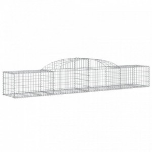 12 db íves horganyzott vas gabion kosár 300x50x40|60 cm