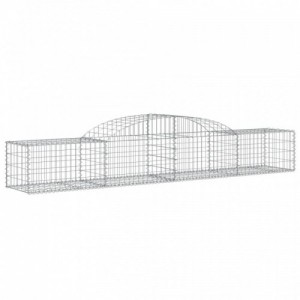 17 db íves horganyzott vas gabion kosár 300x50x40|60 cm