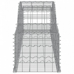 30 db íves horganyzott vas gabion kosár 300x50x40|60 cm