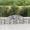 7 db íves horganyzott vas gabion kosár 300x50x60|80 cm