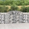 3 db íves horganyzott vas gabion kosár 300 x 50 x 100|120 cm