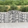 9 db íves horganyzott vas gabion kosár 300 x 50 x 100|120 cm