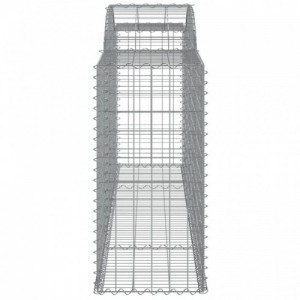 9 db íves horganyzott vas gabion kosár 300 x 50 x 100|120 cm