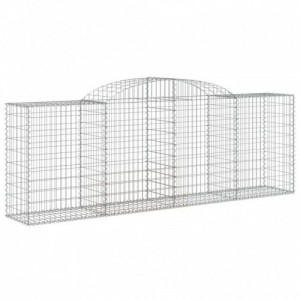 20 db íves horganyzott vas gabion kosár 300 x 50 x 100|120 cm