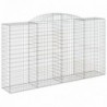 10 db íves horganyzott vas gabion kosár 300x50x160|180 cm