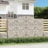 5 db íves horganyzott vas gabion kosár 300x50x180|200 cm