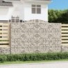 3 db íves horganyzott vas gabion kosár 300x50x200|220 cm